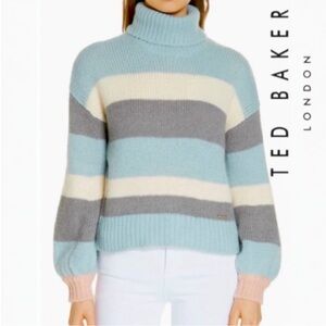 Ted Baker Moliea Striped Sweater Sz 10
